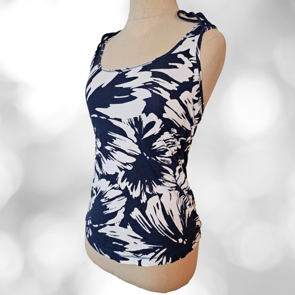 Abercrombie & Fitch New York Racerback Floral Tank Top, Size Small
